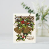 Carte Postale Horseshoe Bell Holly Snow Gold (Debout devant)