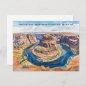 Carte Postale Horseshoe Bend Grand Canyon National Park (Devant / Derrière)