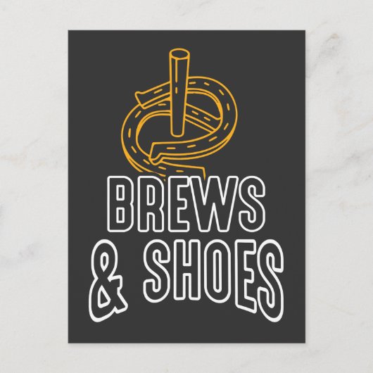 Carte Postale Horseshoe lanceur lanceur Horse Cowboy équestre (Devant)