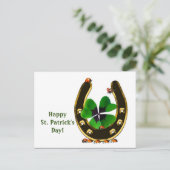 Carte Postale Horseshoe St. Patrick's Day Postcard (Debout devant)
