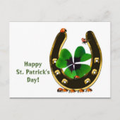 Carte Postale Horseshoe St. Patrick's Day Postcard (Devant)