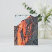 Carte Postale Horsetail Fall 'Fire Fall' Yosemite Postcard (Debout devant)