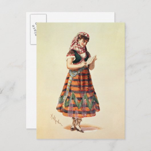 Carte Postale Hortense Schneider (Devant / Derrière)