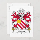 Carte Postale Horton Family Crest (Devant / Derrière)