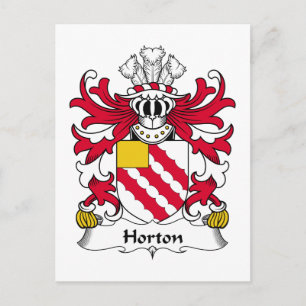 Carte Postale Horton Family Crest