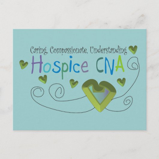 Carte Postale Hospice CNA Green Hearts (Devant)