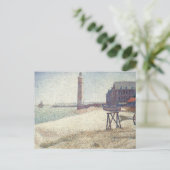 Carte Postale Hospice et phare, Honfleur par Georges Seurat (Debout devant)