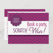 Carte Postale Hostess Scratcher/Instructions - FAC (Devant / Derrière)