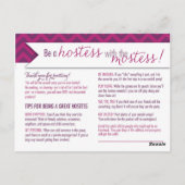 Carte Postale Hostess Scratcher/Instructions - FAC (Dos)