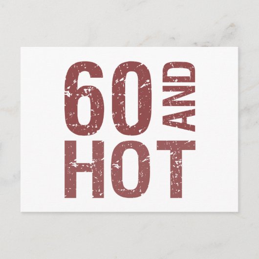 Carte Postale Hot 60e anniversaire (Devant)