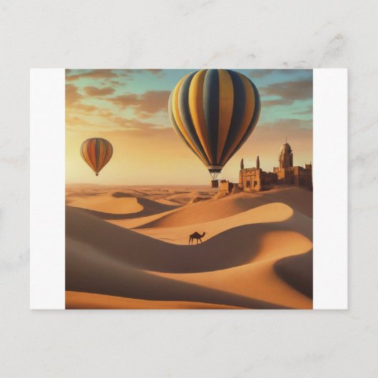 Carte Postale Hot Air Balloon Adventure (Devant)