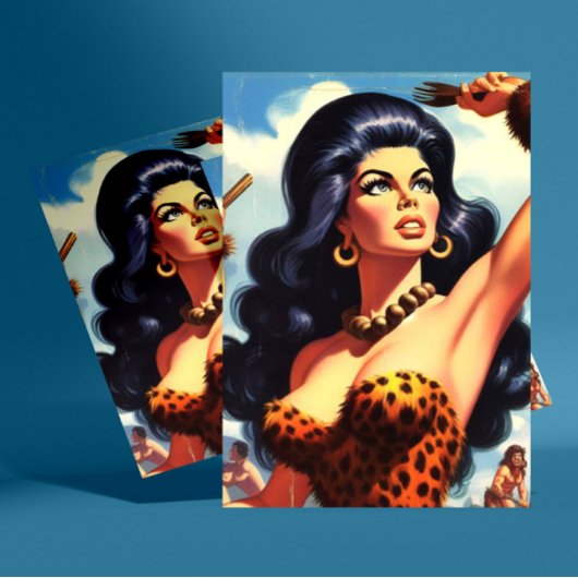 Carte Postale Hot Cavewoman
