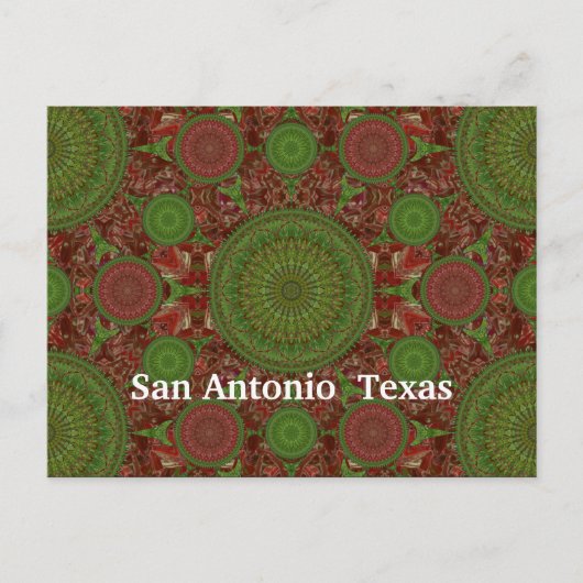 Carte postale Hot Chile Mandala Array (Devant)
