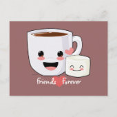 Carte postale Hot Cocoa et Marshmallow (Devant)