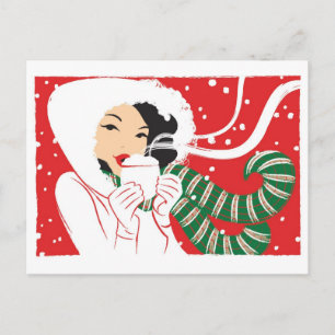 Carte Postale Hot Cocoa Postcard