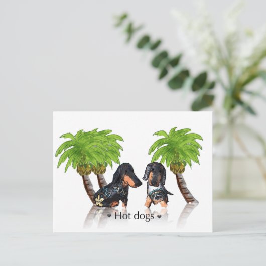 Carte Postale Hot dogs (Debout devant)