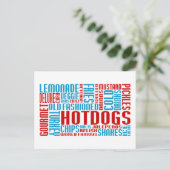 Carte Postale hot dogs tchitChat (Debout devant)