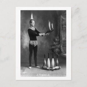 Carte Postale Hot Juggler, début des années 1900