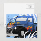 Carte Postale Hot Rod (Devant / Derrière)