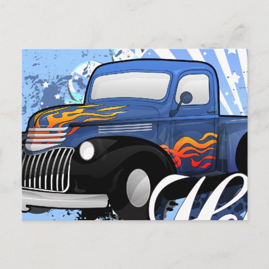 Carte Postale Hot Rod (Devant)