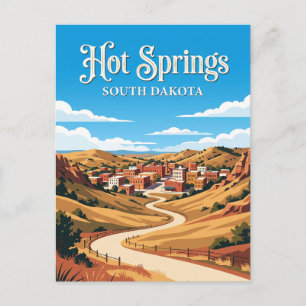 Carte Postale Hot Springs (Dakota du Sud)