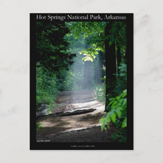 Carte Postale Hot Springs National Park Dead Chef Trail Dons (Devant)