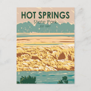 Carte Postale Hot Springs State Park Wyoming Vintage