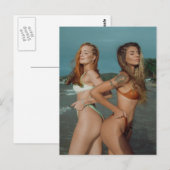 Carte Postale Hot Summer Bikini Girls Photo (Devant / Derrière)