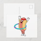 Carte Postale Hotdog à la forme avec Flywheel (Devant / Derrière)