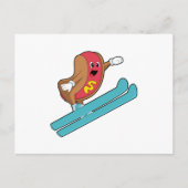 Carte Postale Hotdog en sauteur à ski avec Ski.PNG (Devant)