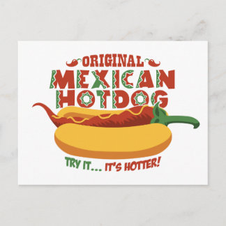 Carte Postale Hotdog mexicain