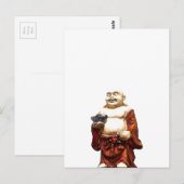 Carte Postale Hotei Bouddha riant (Devant / Derrière)