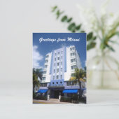 Carte Postale hôtel à miami deco (Debout devant)