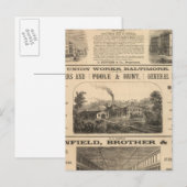 Carte Postale Hôtel à Tremont House, Boston, Nahant House (Devant / Derrière)