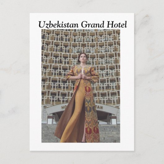 CARTE POSTALE HÔTEL À UZBEKISTAN (Devant)