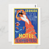 Carte Postale Hotel Alhambra Palace Granada (Devant / Derrière)
