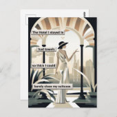 Carte Postale Hôtel Art Déco vintage (Devant / Derrière)