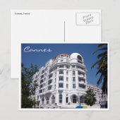 Carte Postale hôtel cannes (Devant / Derrière)