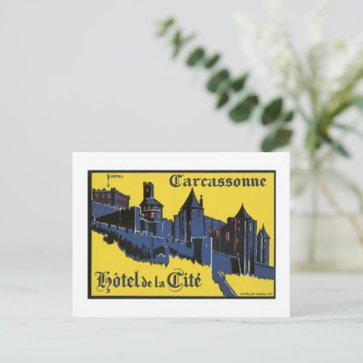 Carte Postale hôtel carcassonne (Debout devant)