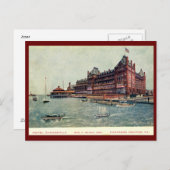 Carte Postale Hôtel Chamberlain, Forteresse Monroe, Virginia Vin (Devant / Derrière)