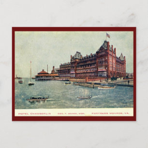 Carte Postale Hôtel Chamberlain, Forteresse Monroe, Virginia Vin