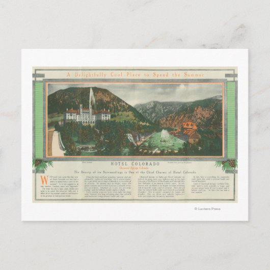 Carte Postale Hotel Colorado Brochure (Devant)