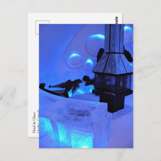 Carte Postale Hôtel de Glace, Québec, Canada (Devant / Derrière)