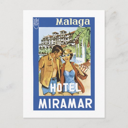 Carte Postale Hôtel de Malaga Miramar (Devant)