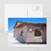 Carte Postale Hôtel de sel d'Uyuni en Bolivie (Devant / Derrière)