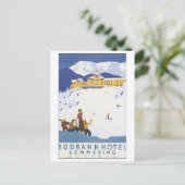 Carte Postale Hôtel de Sudbahn Semmering Autriche (Debout devant)
