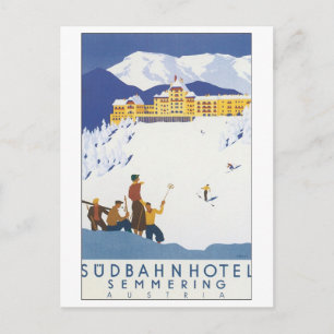 Carte Postale Hôtel de Sudbahn Semmering Autriche