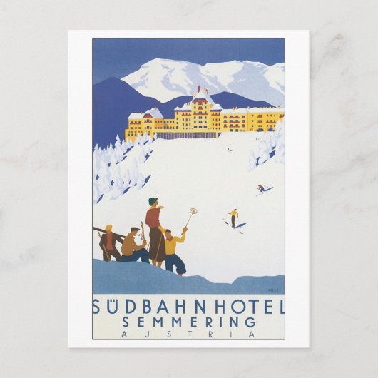 Carte Postale Hôtel de Sudbahn Semmering Autriche (Devant)