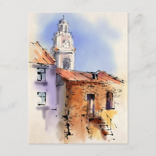 Carte Postale Hôtel de ville (Devant)