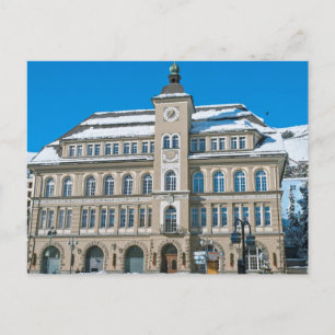 Carte Postale Hôtel de ville à St Moritz, Suisse